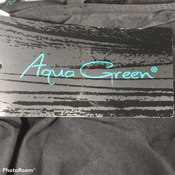 Aqua Green Womens Size Small Swim Dress Black New With Tags - Picture 3 of 11